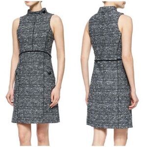 Proenza Schouler Black and White Sleeveless Dress Academia